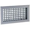 ALDES AC 102 D F3 -  500 X 200 MM - GRILLE ALUMINIUM DOUBLE DÉFLEXION