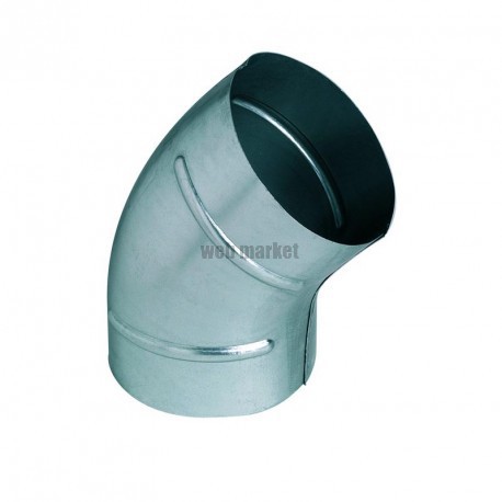 ALDES Coude galvanisé 45° - Diamètre 125 mm embouti