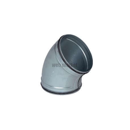 ALDES Coude galvanisé 45° à joint - Diamètre 125 mm embouti