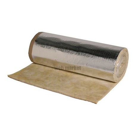 ALDES Rouleaux de laine mineral 12 mètres x 1,15 mètres épaisseur 25mm