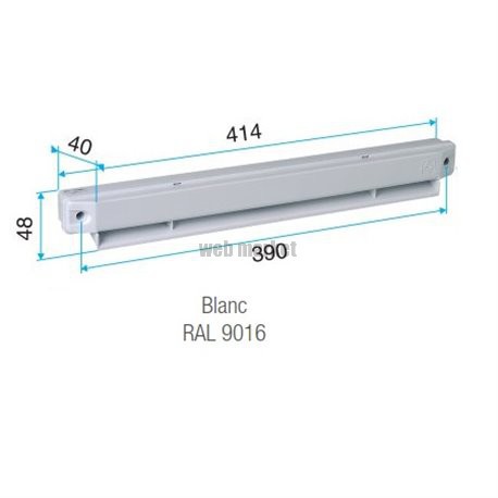 ALDES Auvent acoustique anti moustique pour EHL, EA, EHB2 - Blanc