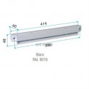 ALDES Auvent acoustique anti moustique pour EHL, EA, EHB2 - Blanc