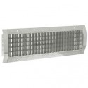 ALDES Registre H à glissière droite en acier galvanisé pour grille de conduit 425x75