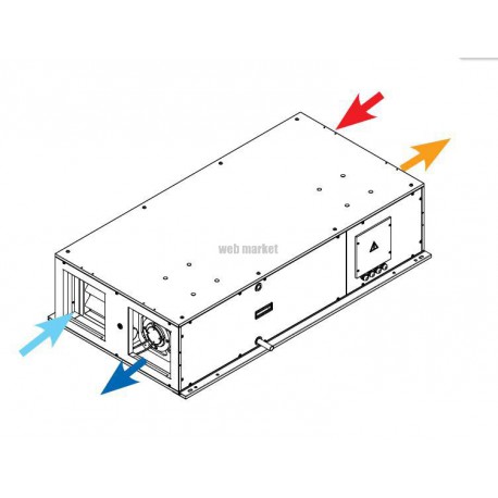 ATLANTIC DUOFLEX-H 1200 DEP - DF CC HORIZONTAL 1200M3/H+DEP