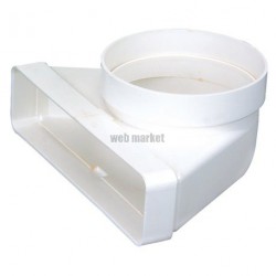 Cmv 55x220x125 j - coude mixte vertical a joint section 55 x 220 en diamètre 125