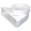 Cmv 55x110x100 j - coude mixte vertical a joint section 55 x 110 en diamètre 100