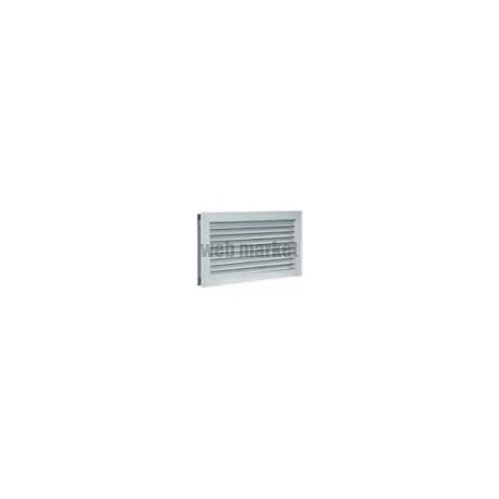ALDES Grille de transfert simple déflexion AC181 Aluminium fixation par vis 600x400 mm