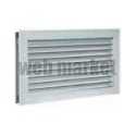 ALDES Grille de transfert simple déflexion AC181 Aluminium fixation par vis 300x150 mm
