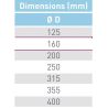 Té souche comble - TEC - Diamètre 160 mm - Piquage 160 mm - Avec joint