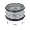 Raccord mâle - RMT - Diamètre 250 mm - Acier galvanisé - Avec joint