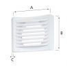 Tm 125 p - terminal d'extraction et d'insufflation en aluminium plafond