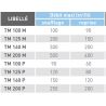 Tm 125 m - terminal d'extraction et d'insufflation en aluminium mural