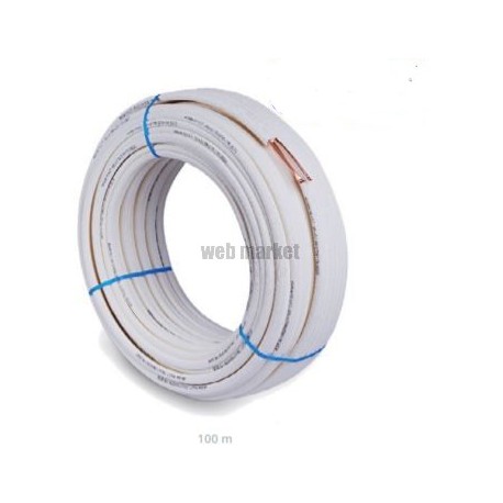 COURONNE FILMÉE TUBE CU08 1/4-1/2 ISOLÉ PE  BLANC BS2D0 (M1) 100M