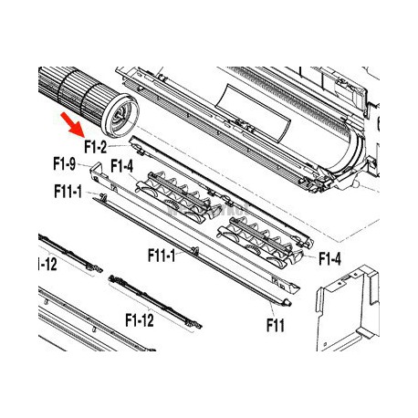 DAIKIN VOLET BALAYAGE POUR MACHINE FTXS20K2V1B