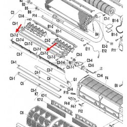 DAIKIN GRILLE GAUCHE PROTECT VENTIL 3P136136-2 POUR MACHINE FTXS25D3VMW