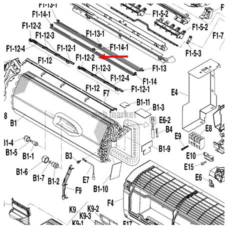 DAIKIN PROTECTION VENTIL GAUCHE POUR MACHINE FTXS20G2V1B