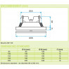 ALDES Bouche à noyau accoustique acier blanc SR 135 D125 RAL9003