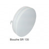 ALDES Bouche à noyau accoustique acier blanc SR 135 D125 RAL9003