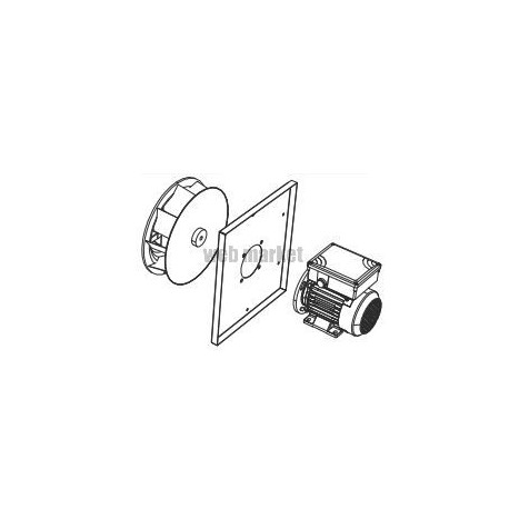 ALDES Sous-ensemble Moteur + Roue EasyVEC 1000 Standard