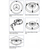 ALDES Lot de 3 clips pour la fixation des diffuseurs A 842 D200 dans BA13 ou staff