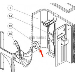 DAIKIN MOTEUR VENTILATEUR POUR MACHINE RXB50CV1B