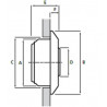 BAH AUTO 250 A - BUSES PISTON THERMOSTATIQUE DIAMETRE 250 COULEUR ALU