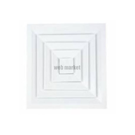 ATLANTIC DC4D  300X300 - DIFFUSEUR CARRÉ 4D 300X300 A NOYAU DÉMONTABLE - PLAFOND