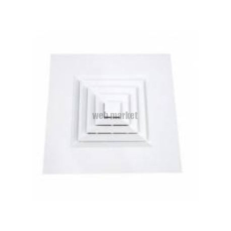 ATLANTIC DC4D FP  450X450 - DIFFUSEUR CARRÉ 4D 450X450 A NOYAU DÉMONTABLE - PLAFOND MODULAIRE