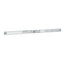Grille de façade alum. prélaqué blanc pour entrée d'air Ea/pack Shf