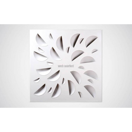 ATLANTIC MID NEXT-KLIN 600LW- DIFFUSEUR 600X600 BUSES BLANCS PETIT VOLUME PLENUM LATERAL