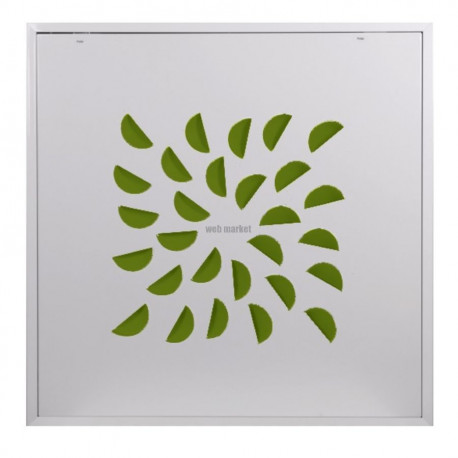 ATLANTIC MID NEXT-KLIN 675L V - DIFFUSEUR 675x675 BUSES VERTES PETIT VOLUME PLENUM LATERAL