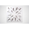 ATLANTIC NEXT-KLIN 600L BLANC- DIFFUSEUR 600x600 BUSES BLANCHES PLENUM LATERAL