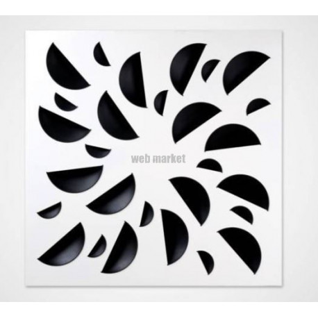 ATLANTIC NEXT-KLIN 600L NOIR -  DIFFUSEUR 600x600 BUSES NOIRES PLENUM LATERAL