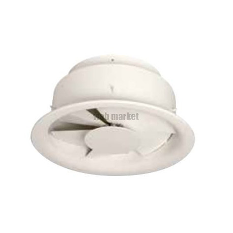 ALDES Diffuseur hélicoïdal réglable pour grande hauteur AR 883 blanc 9010 30% D500
