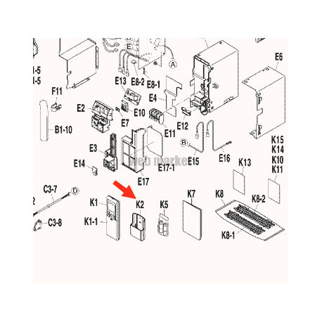 SUPPORT TELECOMMANDE  2P191468-1-Daikin