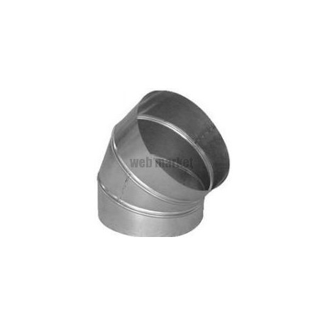 ALDES Coude aluminium 45° - Diamètre 450