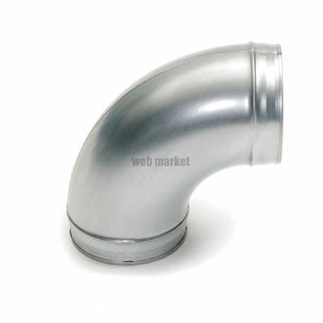 ALDES Coude galvanisé 90° - Diamètre 100 mm embouti