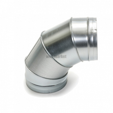 ALDES Coude galvanisé 90° - Diamètre 560 mm