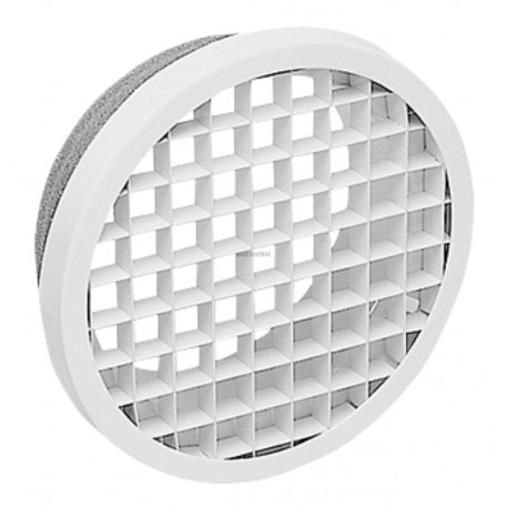 ALDES Bouche d extraction murale ou plafond blanc RAL9003 30% en aluminium D125