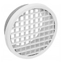 ALDES Bouche d extraction murale ou plafond blanc RAL9003 30% en aluminium D160