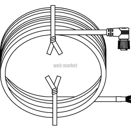 JEU DE CABLE FEMELLE M12, 3m