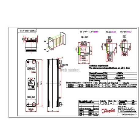 ECHANGEUR A PLAQUE  MPHE D62L-E-20P